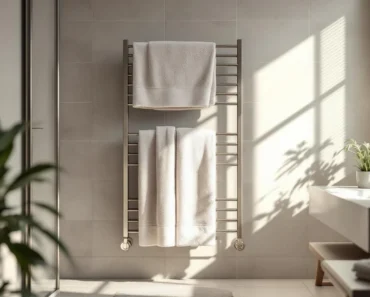 Porte-serviettes pour petite salle de bains : solutions gain de place et astuces déco