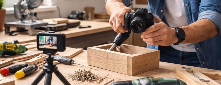Filmer vos projets bricolage avec GoPro Hero et Sony ZV pour des tutoriels YouTube réussis