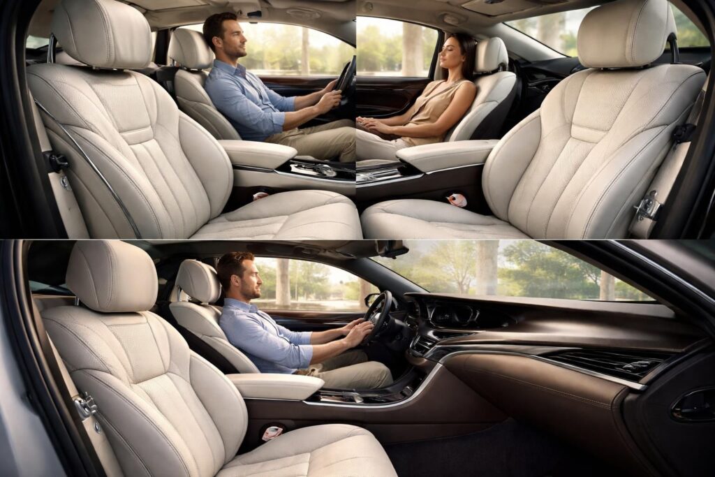 Le bien-être postural dans les sièges de Mercedes Classe S et Lexus LS
